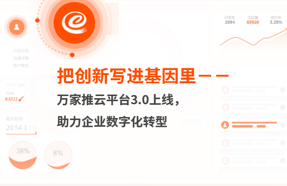 把創(chuàng)新寫進基因里-萬家推云平臺3.0上線，助力企業(yè)數(shù)字化轉(zhuǎn)型